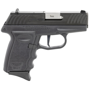 SCCY Industries DVG1CBBKRDR DVG-1 Sub-Compact 9mm Luger 10+1 3.10 in Black Quadlock Barrel/Black Nitride Serrated Slide/Black Polymer Frame/Black Finger Grooved Polymer Grips Right Hand, Pistol
