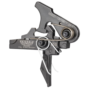 Geissele Automatics 05167 SD-E Two-Stage Flat Trigger with 2.90-3.80 lbs Draw Weight & for AR-15/AR-10