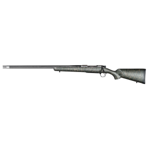 Christensen Arms 801-06093-00 Ridgeline 300 PRC Caliber with 3+1 Capacity, 26 in Threaded Barrel, Natural Stainless Metal Finish & Green with Black/Tan Webbing Fixed Sporter Stock Left Hand (Full Size) - Christensen Arms
