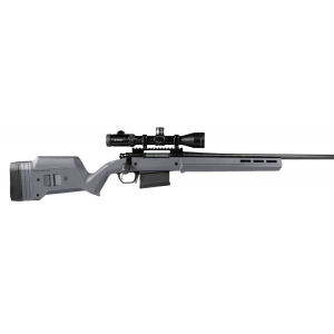 Magpul MAG483-GRY Hunter 700 Stock Fixed with Aluminum Bedding & Adjustable Comb Stealth Gray Synthetic for Remington 700 LA