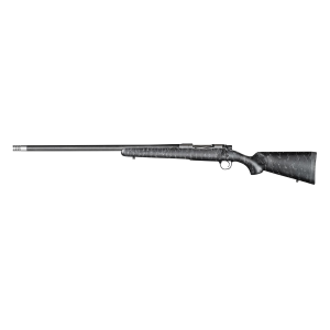 Christensen Arms 801-06087-00 Ridgeline 300 PRC Caliber with 3+1 Capacity, 26 in Threaded Barrel, Tungsten Gray Cerakote Metal Finish & Black with Gray Webbing Fixed Sporter Stock Left Hand (Full Size) - Christensen Arms