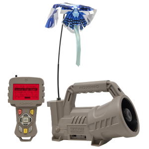Foxpro HELLCAT Hellcat Digital Call Attracts Predators Features TX433 Transmitter Tan ABS Polymer