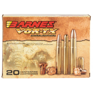 BARNES Bullets 22033 Vor-tx Safari 500 Nitro Express 570 Gr Round Nose Banded Solid 20 Per Box/ 10 Cs