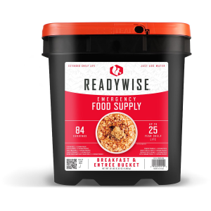 ReadyWise RW10184 Meals Ready to Eat Freeze Dried Entrees 84 Servings Per Bucket - Wise Foods