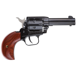 HERITAGE Mfg Rr22mb3bh Rough Rider 22 Lr/22 Wmr 6 Shot, 3.50 In Black Steel Barrel, Cylinder & Zinc Alloy Frame, Cocobolo Bird Head Grip, Hammer/thumb Safety, Exposed Hammer , Revolver