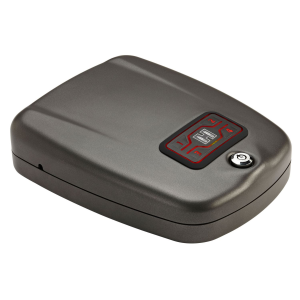 Hornady 98177 Rapid Safe 2600KP Large RFID Access Code Key Entry Black Steel Holds 1 Handgun