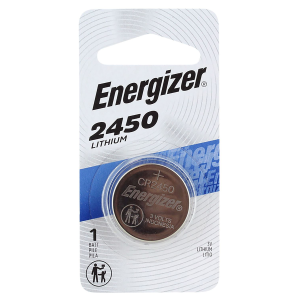 Energizer ECR2450 2450 Battery Silver Lithium Coin 3.0 Volts, 620 mAH Qty (72) Single Pack - Rayovac