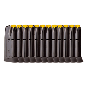 Taurus 389000903 G3C Magazine Pop Display (12 Pack) 12rd 9mm Luger\t Black Steel with Polymer Base Plate\t Fits Taurus G3C