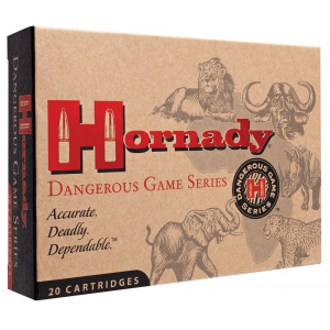 Hornady 82682 Dangerous Game 500-416 Nitro Express 400 gr Dangerous Game Solid 20 Per Box/ 6 Cs