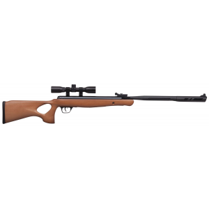 Crosman CVH22RDNSWX Valiant Air Rifle Nitrogen Piston Elite 22 Black Black Receiver Hardwood Fixed Thumbhole Stock Scope CenterPoint 4x32mm