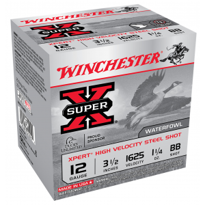 WINCHESTER Ammo Wex12lmbb Super X Xpert High Velocity 12 Gauge 3.50 In 1 1/4 Oz Bb Shot 25 Per Bx/ 10 Case