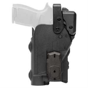 Rapid Force Rapid Force, V3, Belt Slide Holster, Mid Ride, Sig P320 Full Size 9/40/M17/XFull/Sig P320 Compact/Carry 9/40l/M18/XCarry, With Axon, Right Hand, Black R3-M-0691-BK-RH-A1-C