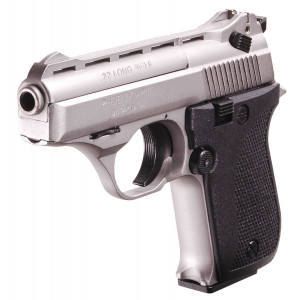 Phoenix Arms HP2ANB HP 22 LR 10+1 3 Satin Stainless Vent Rib Barrel, Satin Nickel Serrated Slide & Steel Frame, Black Polymer Grip