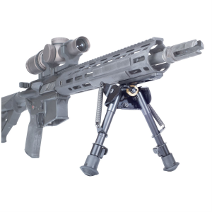 Badger Ordnance LPBK Enhanced Bipod 588-01A, Fits M-LOK, 6 in-9 in Adjustable Length, Black 588-01A
