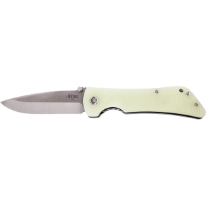Southern Grind SG03030004 Bad Monkey 4 in Folding Drop Point Plain Satin 14C28N Steel Blade/ 5.25 in Jade Ghost Green G10 Handle Includes Pocket Clip