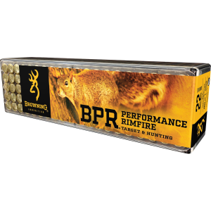 Browning Ammo B194122100 BPR Performance Rimfire 22 LR 40 gr Lead Hollow Point 100 Per Box/ 10 Cs - Browning