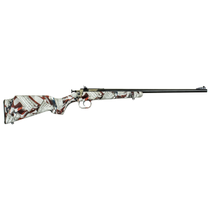 Crickett KSA2168 Youth 22 LR 1rd 16.12 in Blued Barrel & Receiver, Fixed Front/Adjustable Rear Peep Sight, American Flag/Amendment Synthetic Stock w/11.5 in LOP, Rebounding Firing Pin Safety, Rifle