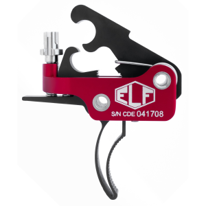 Elftmann Tactical Trigger AR-10-C, Fits AR-10, Curved, Black AR-10-C - Elftmann Tactical