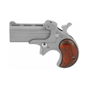 Bearman Classic Derringer CL22LSR, 22 WMR, 2.4 in Barrel, Alloy, Satin Finish, Rosewood Grips