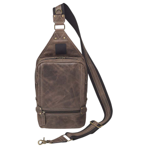 Gun Tote'n Mamas/Kingport GTMCZY108 Sling Backpack Brown Leather Includes Standard Holster