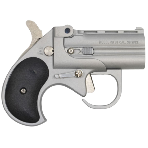 Cobra Pistol BBG38SB Derringer Big Bore 38 Special 2rd 2.75in Barrel, Alloy Frame w/Satin Stainless Finish, Black Wood Grip