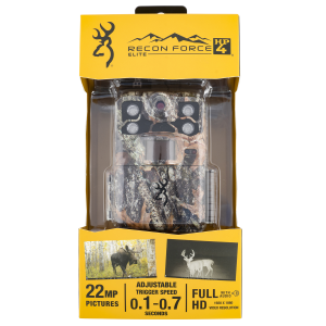 Browning Trail Cameras 7EHP4 Recon Force Elite HP4 2 in Color Display 22MP Resolution SDXC Card Slot/Up to 512GB Memory