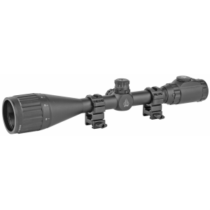 Leapers, Inc. - UTG Hunter Rifle Scope, 6-24X 50, 1 in, 36-Color Mil-Dot Reticle, with Rings, Black SCP-U6245AOIEW - Leapers