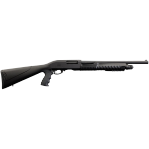 Chiappa 930294 301 Full Size Frame 12 Gauge Pump 3 4+1 18.50 Black Steel Barrel, Black Aluminum Receiver, Black Fixed Synthetic Stock, Black Poly Grip, Tactical Shotgun