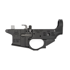Spikes Tactical STLS910 9mm Colt Style Lower w/Spider Logo STLS910, Semi-automatic, Black Finish, Bolt Locks Back After Last Round STLS910