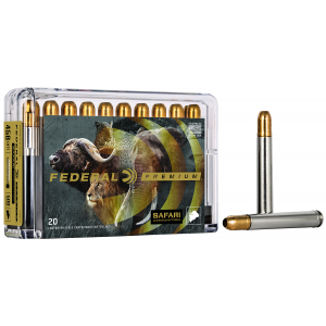 FEDERAL P458t3 Premium Safari Cape-shok 458 Win Mag 500 Gr Trophy Bonded Sledgehammer Solid 20 Per Box/ 10 Cs