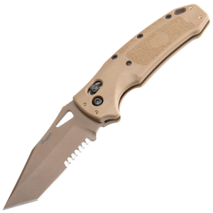 Hogue Sig Sauer K320 M17 Folding Knife Coyote Tan 35 in Able Lock Tanto 36363