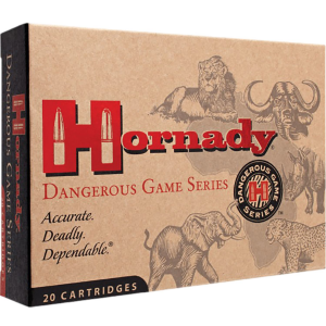 Hornady 8265 Dangerous Game 416 Rigby 400 gr Dangerous Game Solid 20 Per Box/ 6 Cs