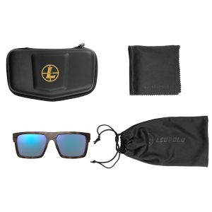 Leupold 179632 Becnara Polycarbonate Blue Mirror Lens Matte Tortoise Polyamide Wraparound Frame Includes Carrying Case, Bag, & Lens Cloth