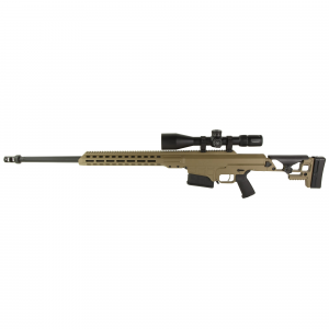 Barrett MRAD, Bolt Action Rifle, 300 PRC, 26 in Barrel, 2 Port Muzzle Brake, Cerakote Finish, FDE, Adjustable Folding Stock, Magpul MOE Grip, 10 Rounds, 1 Mag, Vortex Venom 5-25x56 FFP, EBR-7C (MRAD) Reticle, Pro Riflescope Rings 34MM, High 19648 - Barrett