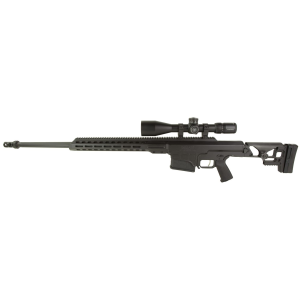 Barrett MRAD, Bolt Action Rifle, 338 Lapua, 26 in Barrel, 2 Port Muzzle Brake, Cerakote Finish, Black, Adjustable Folding Stock, Magpul MOE Grip, 10 Rounds, 1 Mag, Vortex Venom 5-25x56 FFP, EBR-7C (MRAD) Reticle, Pro Riflescope Rings High 34MM 19649
