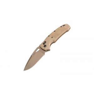 Hogue SIG K320 M17/M18, Folding Knife, PVD Finish, Tan, Drop Point Blade, 3.5 in Blade Length, CPM-S30V Blade Steel, Plain Edge, ABLE Lock 36371
