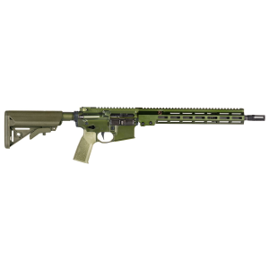 Geissele Automatics 08187ODG Super Duty 5.56x45mm NATO Caliber with 14.50 in Barrel, No Magazine, OD Green Metal Finish, OD Green B5 Enhanced Sopmod Stock & Geissele Polymer Grip Right Hand