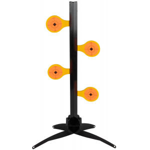 Birchwood Casey 47421 World of Targets Dueling Tree 3.50 in Rimfire Pistol/Rifle Orange/Yellow Steel Circle w/Crosshair & Diamond