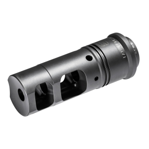 SureFire SFMB655824 SOCOM Muzzle Brake Black DLC Stainless Steel with 5/8 in-24 tpi Threads & 2.60 in OAL for 6mm, 6.5mm, 260 Cal AR-Platform - Surefire