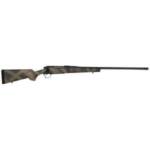Bergara Rifles BPR3328N Premier Highlander 28 Nosler 2+1 26in Omni Muzzle Brake/Threaded Barrel, Sniper Gray Cerakote, Woodland Camo Grayboe Stock