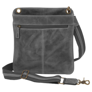 Gun Toten Mamas/kingport GTMCZY01GREY Cross Body Gray Leather Includes Standard Holster