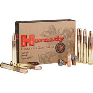 HORNADY 82661 Dangerous Game 416rigby 400gr Dgx Bonded 20 Per Box/6 Case Centerfire, Rifle Ammunition