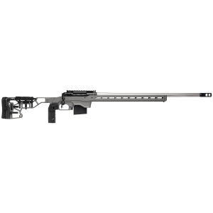 Savage Arms 57562 110 Elite Precision 338 Lapua Mag 5+1 30in Matte Stainless, Matte Black Rec, Gray Cerakote Adjustable MDT ACC Aluminum Chassis Stock (MB Not Included)