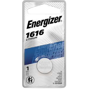 Energizer ECR1616BP 1616 Battery Silver Lithium Coin 3.0 Volts,60 mAh Qty (72) Single Pack - Rayovac