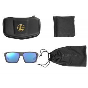 Leupold 181275 Payload Polycarbonate Blue Mirror Lens Dark Gray Polyamide Wraparound Frame Includes Carrying Case, Bag, & Lens Cloth