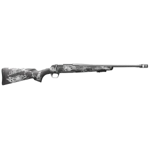 Browning 035585229 X-Bolt Pro SPR 300 Win Mag 3+1 22 in Carbon Gray Cerakote Spiral Fluted/Threaded Sporter Barrel, Carbon Gray Cerakote Steel Receiver, Black & Gray Splatter Carbon Fiber Stock, Rifle