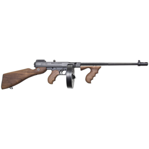 Auto Ordnance Model 1927A1 Deluxe Rifle T1100D, 45 ACP, 16.5 in, Walnut Stock, Blk Finish, Adj Sights, 30/100 Rd