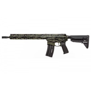 Bravo Company Recce 14 MCMR Carbine, Semi-auto Rifle, 223 Remington/556NATO, 14.5 in Barrel (16 in OAL with Pinned Brake), Mid-length Gas System, Camo Finish, Jungle Tiger Stripe, SOPMOD Stock, BCM Mo