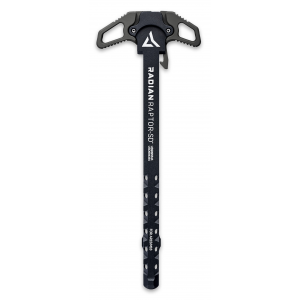 Radian Weapons R0565 Raptor SD Ambi Charging Handle\t Radian Gray\t Gas Ported Shaft\t Fits Mil-Spec AR-10/SR-25 Platform
