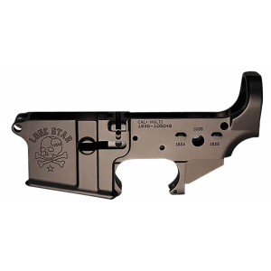 Sons Of Liberty Gun Works LONESTAR Lone Star Stripped Lower Receiver Black Anodized Aluminum, Fits Mil-Spec AR-15 - Sons Of Liberty